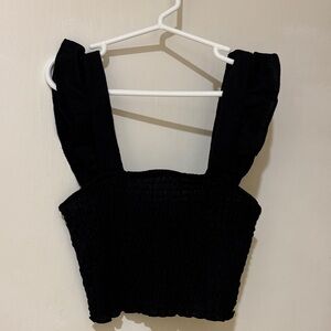 H&M Black Woman’s Crop Top